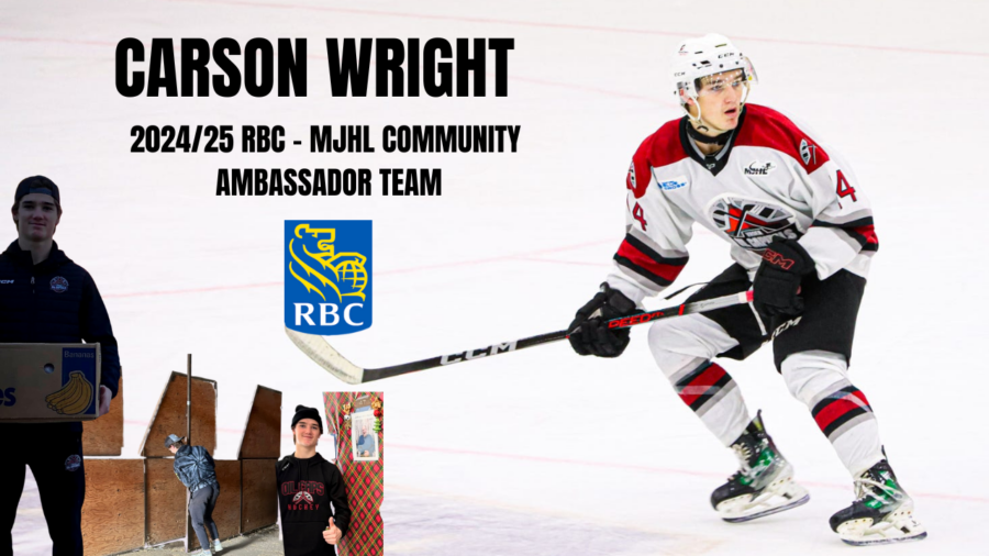 CARSON WRIGHT NAMED TO RBC – MJHL COMMUNITY AMBASSADOR TEAM